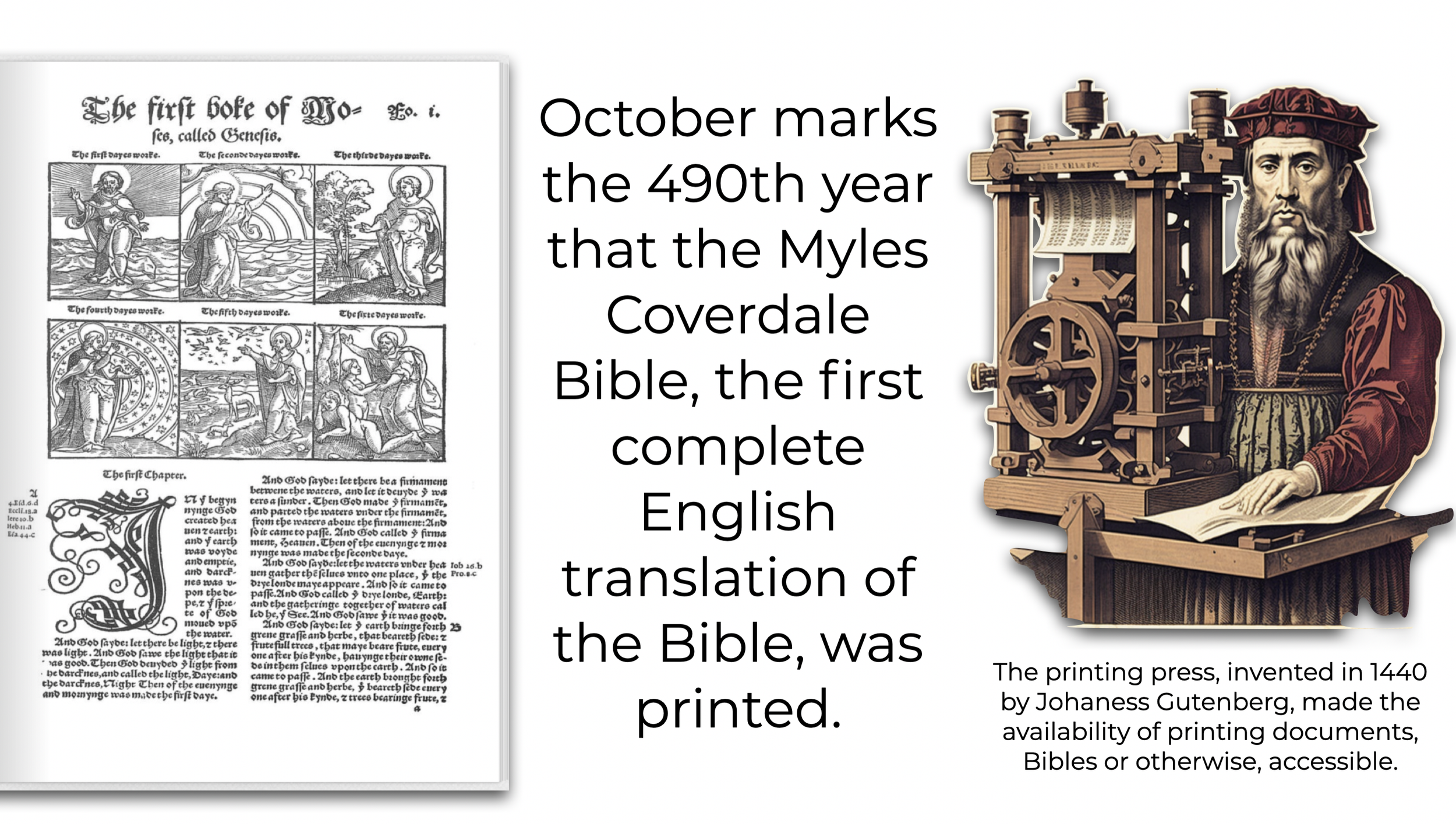 October is an important time for the English Bible — Wesley Huff